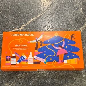 Good Molecules Tinsel & Glow Skincare Set - Bright Orange Holiday Box